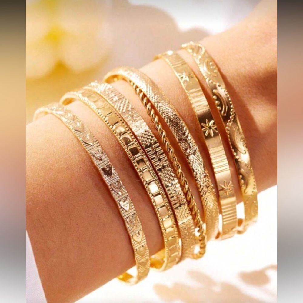 Minimalist Gold  Bracelet Set M713